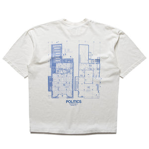 Politics Houston Blueprint Tee - Off White
