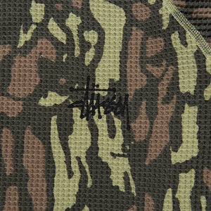 Stussy Raglan Thermal Basic Stock - Tree Bark Camo