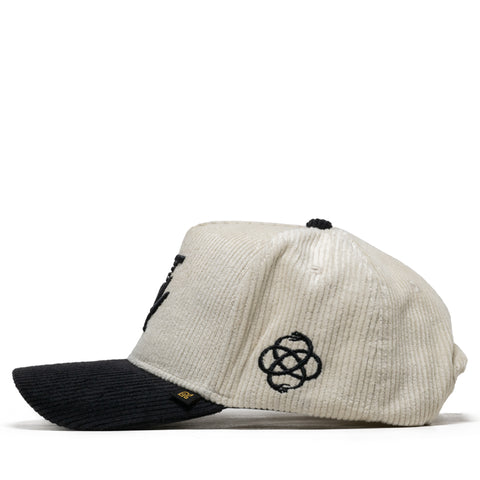 Reference Paradise LA Corduroy Snapback - Cream/Black