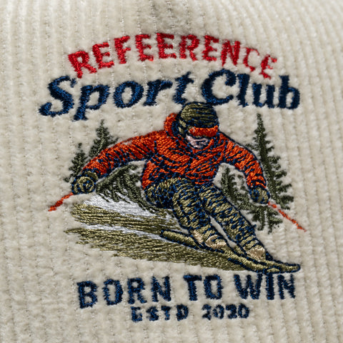 Reference Sports Club Corduroy Snapback - Cream/Navy