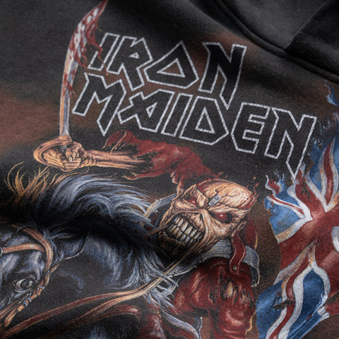 Iron Maiden x Represent Steed Hoodie - Stained Black