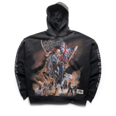 Iron Maiden x Represent Steed Hoodie - Stained Black