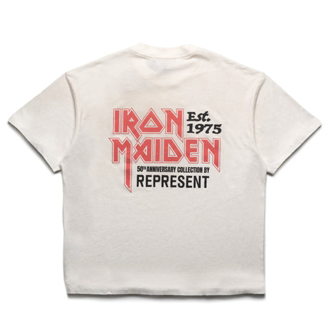Iron Maiden x Represent Anniversary Tee - Washed Ecru