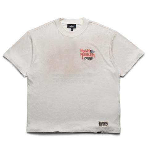 Iron Maiden x Represent Anniversary Tee - Washed Ecru