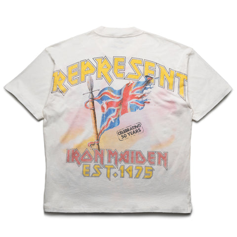 Iron Maiden x Represent Steed Tee - Flat White