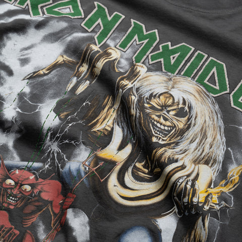 Iron Maiden x Represent Number Of The Beast L/S Tee - Sunfade Grey