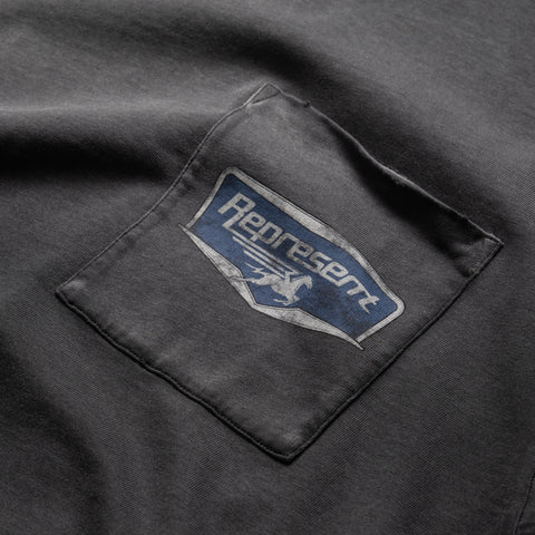 Represent Nothing Faster Tee - Stained Black