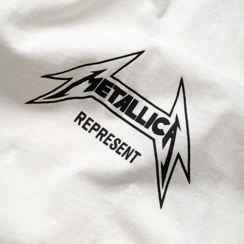 Metallica x Represent Local Crew L/S Tee - Flat White