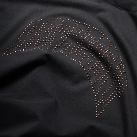 Represent Embellished Tee - Stained Black
