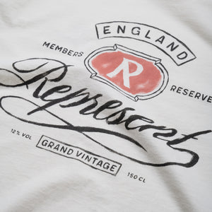 Represent Grand Vintage Hand Drawn Tee - Aged White