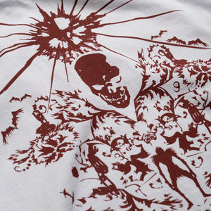 Revenge Shrine Tee - White/Burgundy