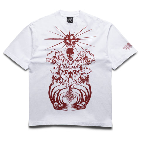 Revenge Shrine Tee - White/Burgundy