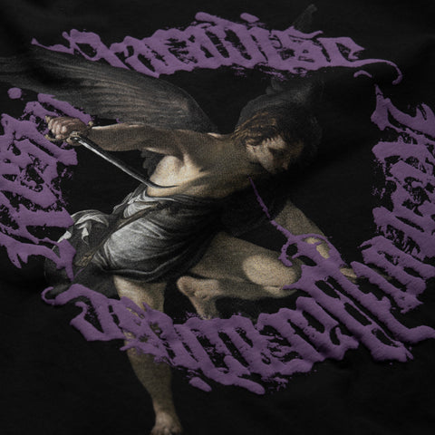 Revenge St. Michael Tee - Black/Purple