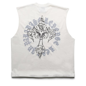 Revenge Web Cross Cut Off - White/Black