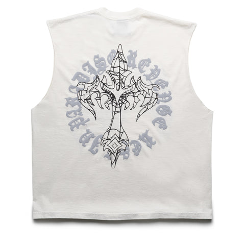 Revenge Web Cross Cut Off - White/Black