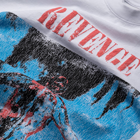 Revenge Silver Tee - White