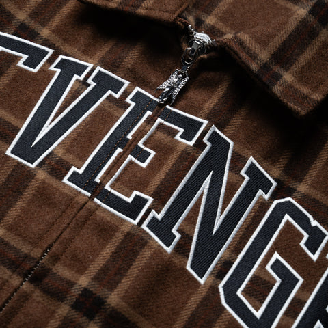 Revenge Valkyrie Embroidered Flannel - Brown