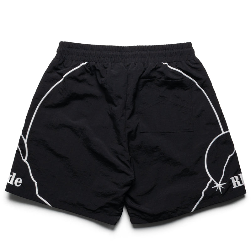 Rhude Moonlight Pista Shorts - Black/White – Sneaker Politics