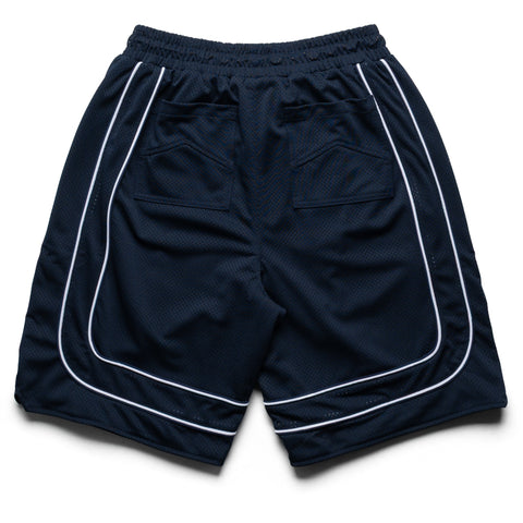 Rhude Mesh Piping Baggy Track Shorts - Navy/White