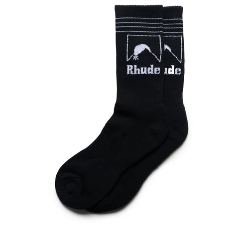 Rhude Moonlight Outline Sock - Black/White