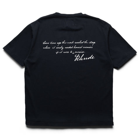 Rhude Montenegro Morada Tee - Vintage Black/White