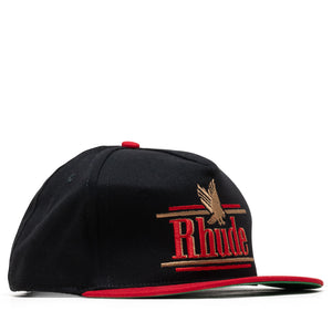 Rhude Rossa Structured Strapback - Black/Red