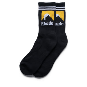 Rhude Striped Moonlight Sock - Black/White