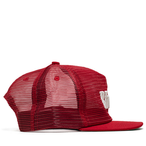 Rhude Logo Mesh Hat - Red/White