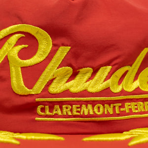 Rhude Clermont-Ferrand Souvenir Hat - Bright Red/Yellow