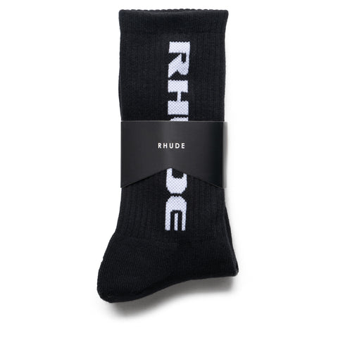 Rhude Tripoli Racing Logo Sock - Black/White