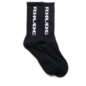 Rhude Tripoli Racing Logo Sock - Black/White