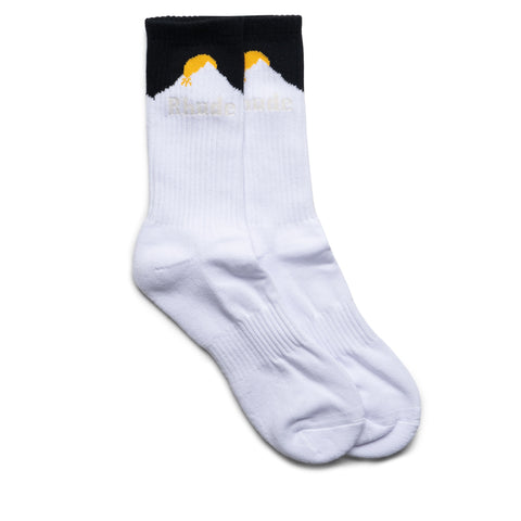 Rhude Moonlight Pista Sock - White/Black