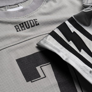 Rhude Lightning Football Jersey - Grey/White
