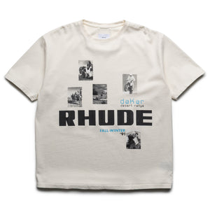Rhude Winter 91 Rallye Tee - Vintage White/Black