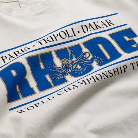 Rhude Chrono Tee - Vintage White/Blue