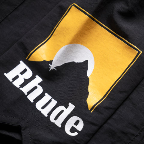 Rhude Moonlight Logo Short - Black/Yellow