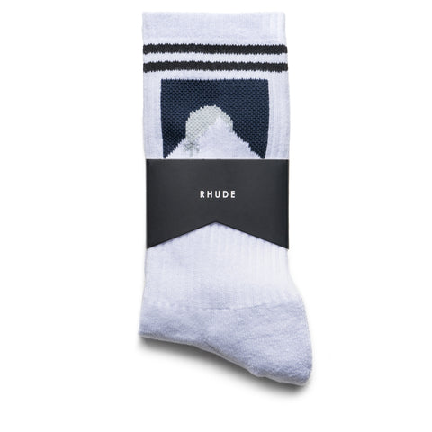 Rhude Moonlight Sock - White/Navy