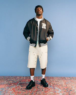 Ryoko Rain Reversible Bomber Jacket - Black/Green