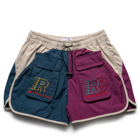 Ryoko Rain RRRC Track Shorts - Tan/Multi