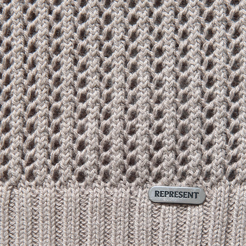 Represent Beverly Knit Polo - Vintage Khaki
