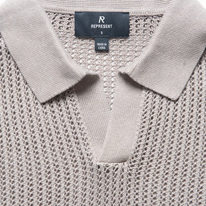 Represent Beverly Knit Polo - Vintage Khaki