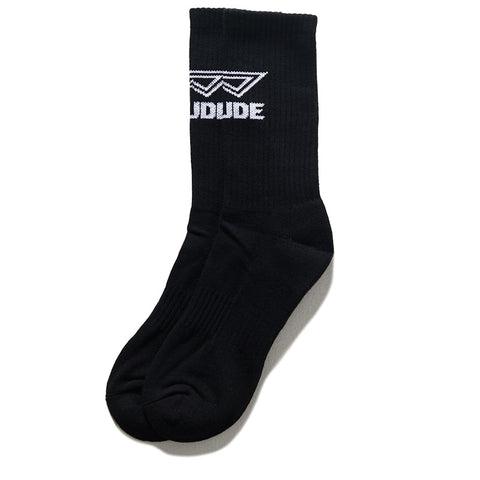 Rhude Footy Logo Sock - Black/White