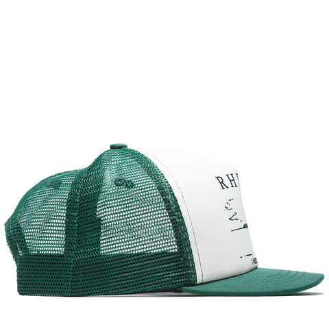 Rhude I Need A Getaway Trucker Hat - Green/White