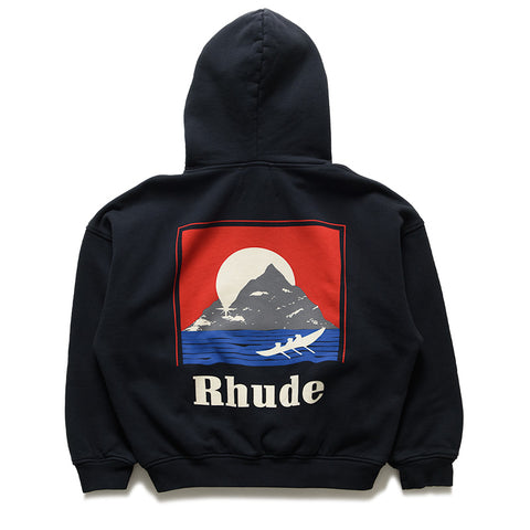 Rhude Moonlight Regatta Hoodie - Vintage Black/Red