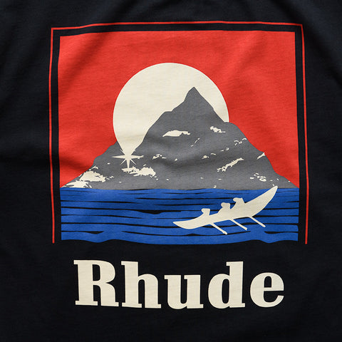 Rhude Moonlight Regatta Tee - Vintage Black/Red