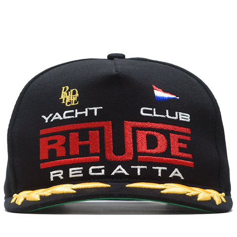 Rhude Regatta Club Strapback - Black/White