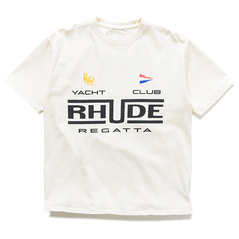 Rhude Regatta Club Tee - Vintage White/Black
