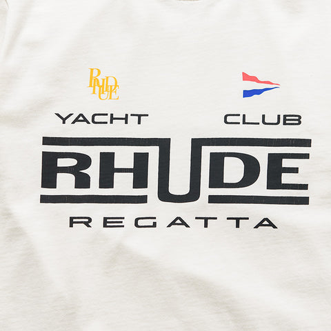 Rhude Regatta Club Tee - Vintage White/Black
