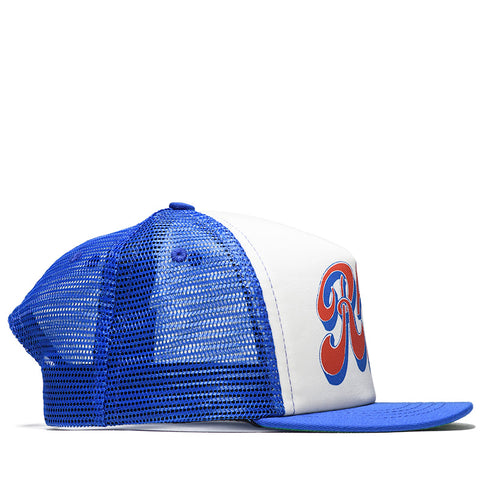 Rhude Pit Stop Trucker Hat - White/Blue