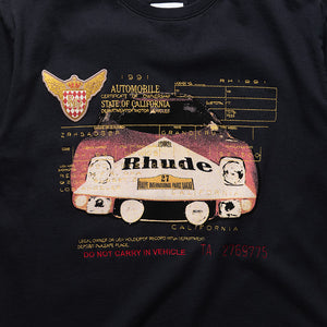Rhude Slip Tee - Vintage Black/White